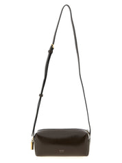 Khaite Brown Calfskin Mini Crossbody Bag