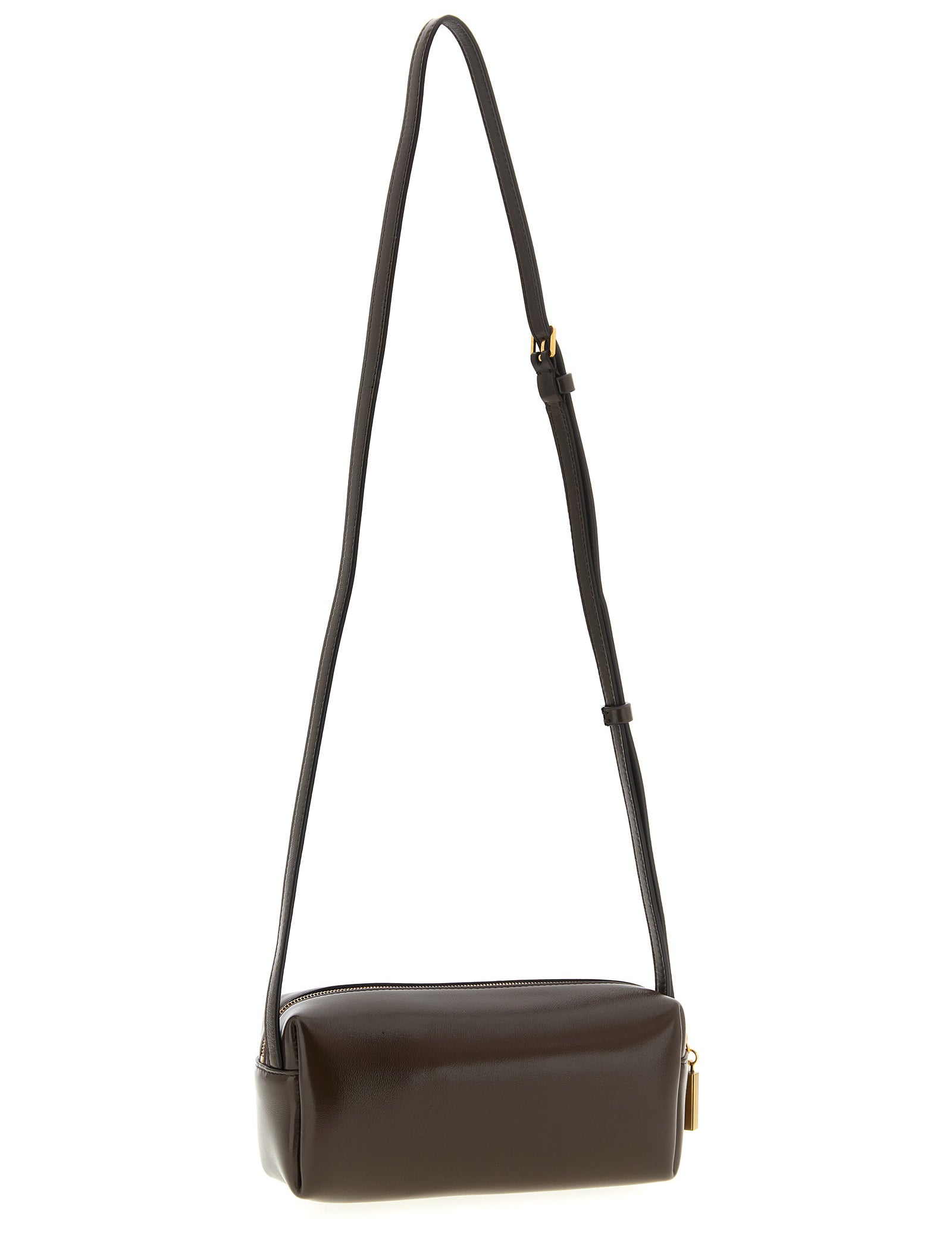 Khaite Brown Calfskin Mini Crossbody Bag