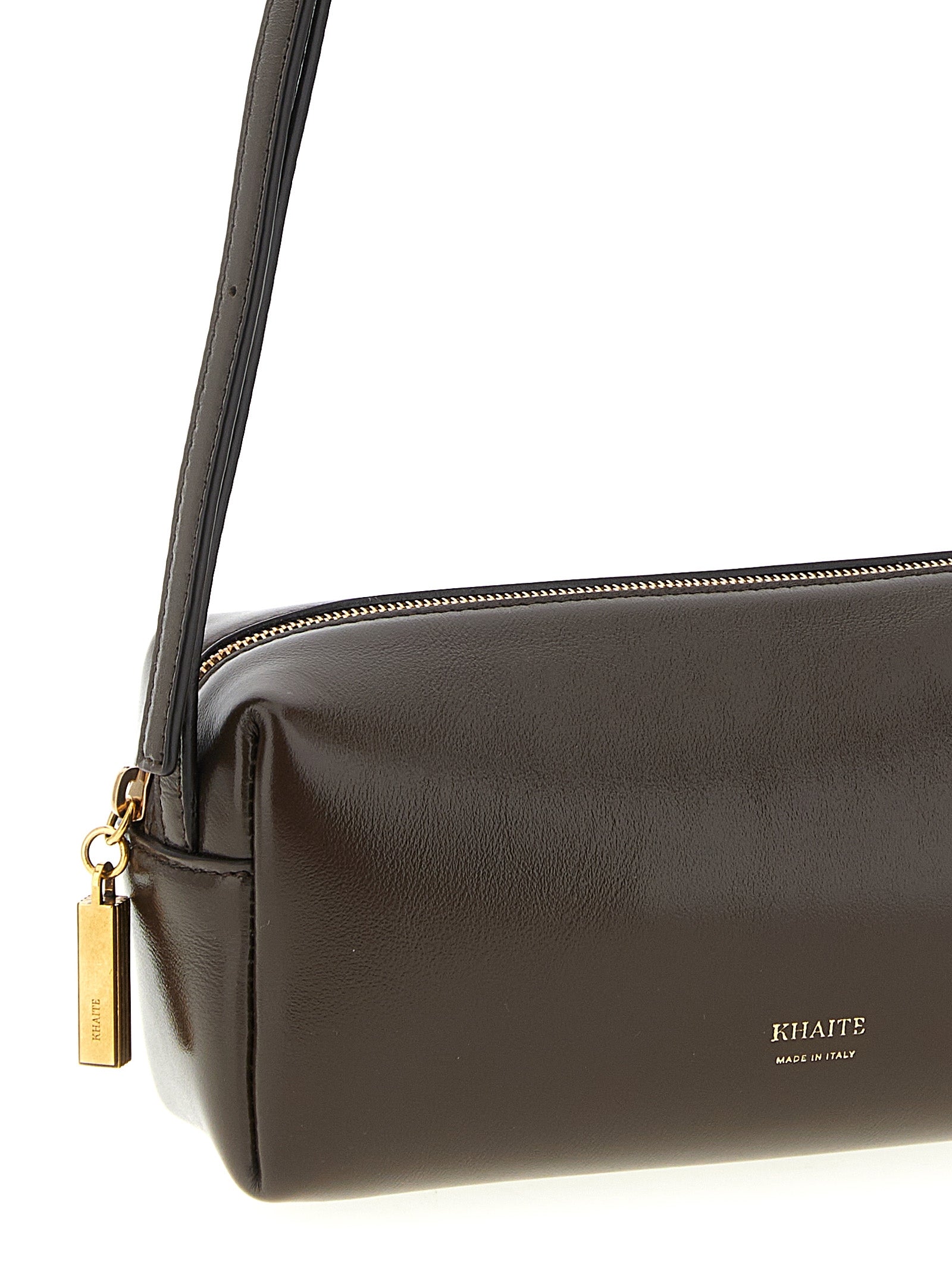 Khaite Brown Calfskin Mini Crossbody Bag