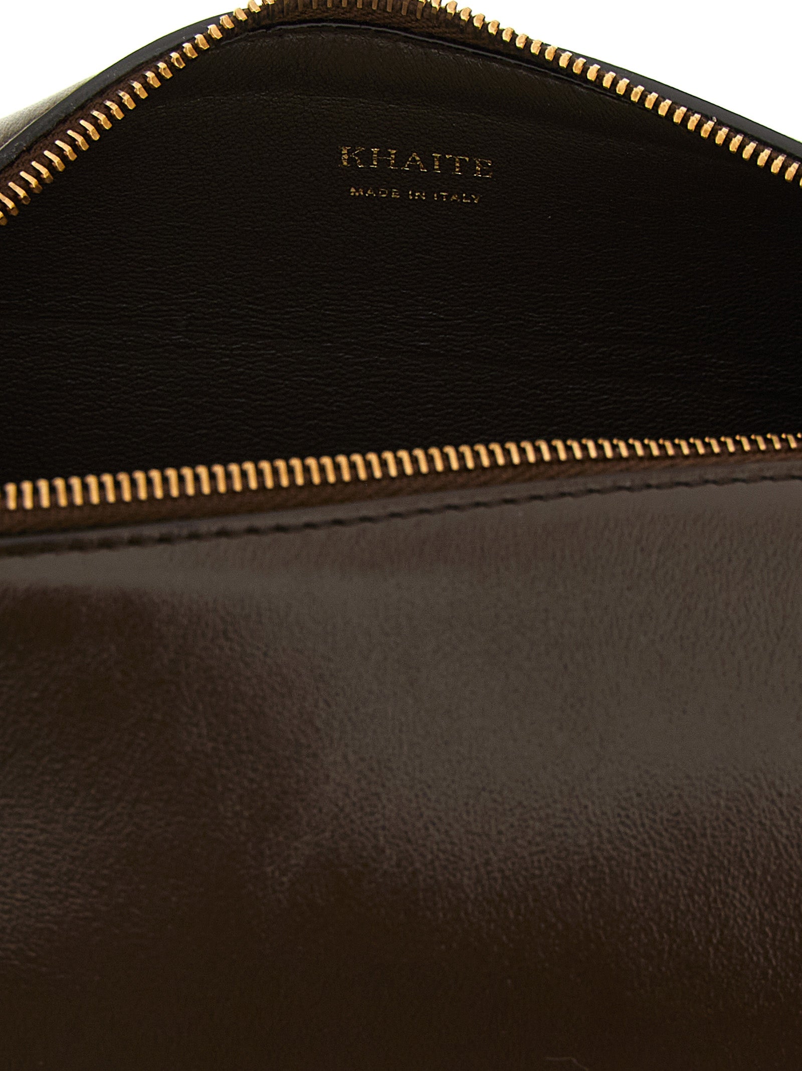Khaite Brown Calfskin Mini Crossbody Bag