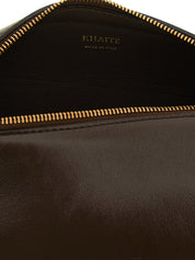 Khaite Brown Calfskin Mini Crossbody Bag