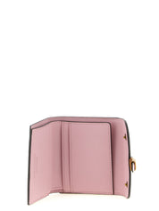 PINKO Pink Cowhide Leather Cardholder