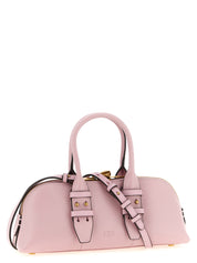 PINKO Pink Cow Leather Bowling Handbag