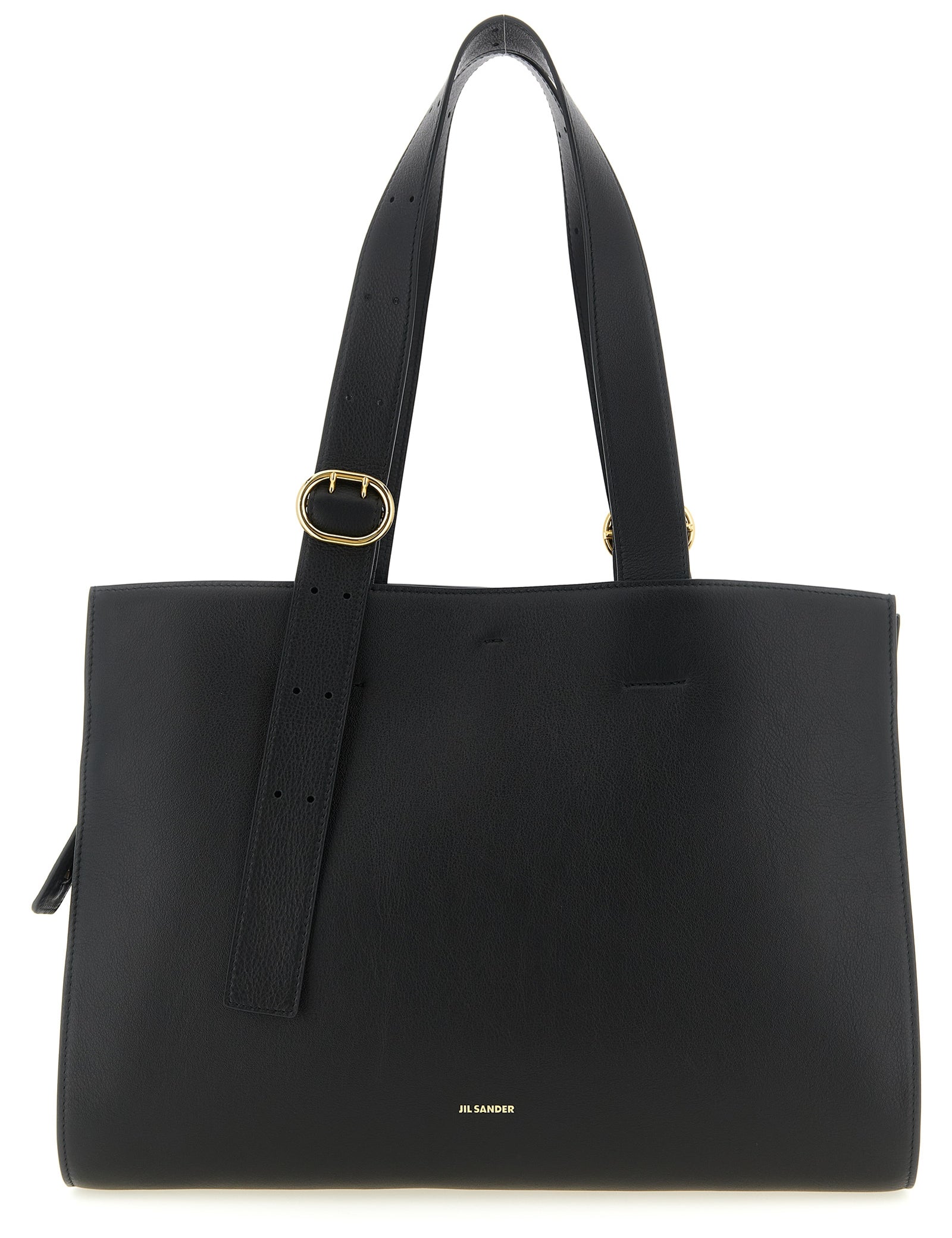 Jil Sander Black Calfskin Tote Bag