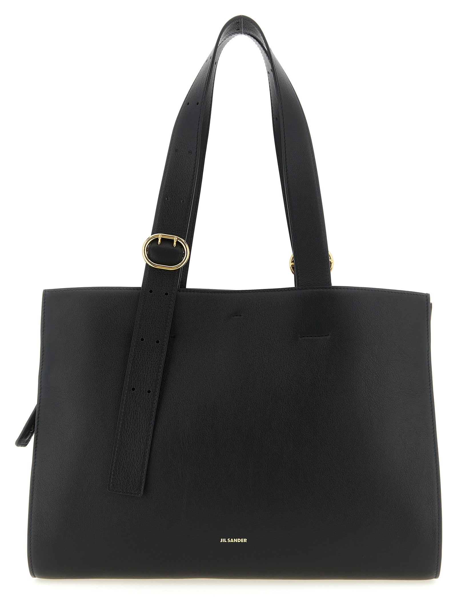 Jil Sander Black Calfskin Tote Bag