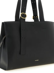 Jil Sander Black Calfskin Tote Bag