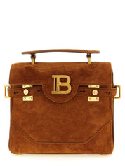 Balmain Brown Calfskin Handbag