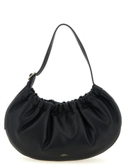 A.P.C. Black Cowhide leather Shoulder Bag