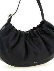 A.P.C. Black Cowhide leather Shoulder Bag