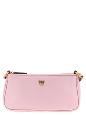PINKO Pink Cow Leather Crossbody Bag