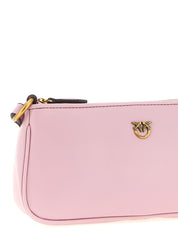 PINKO Pink Cow Leather Crossbody Bag