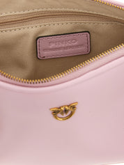 PINKO Pink Cow Leather Crossbody Bag