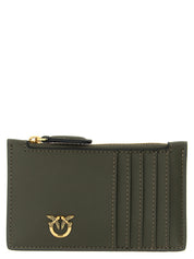 PINKO Green Leather Cardholder