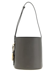 Furla Gray Calfskin Shoulder Bag