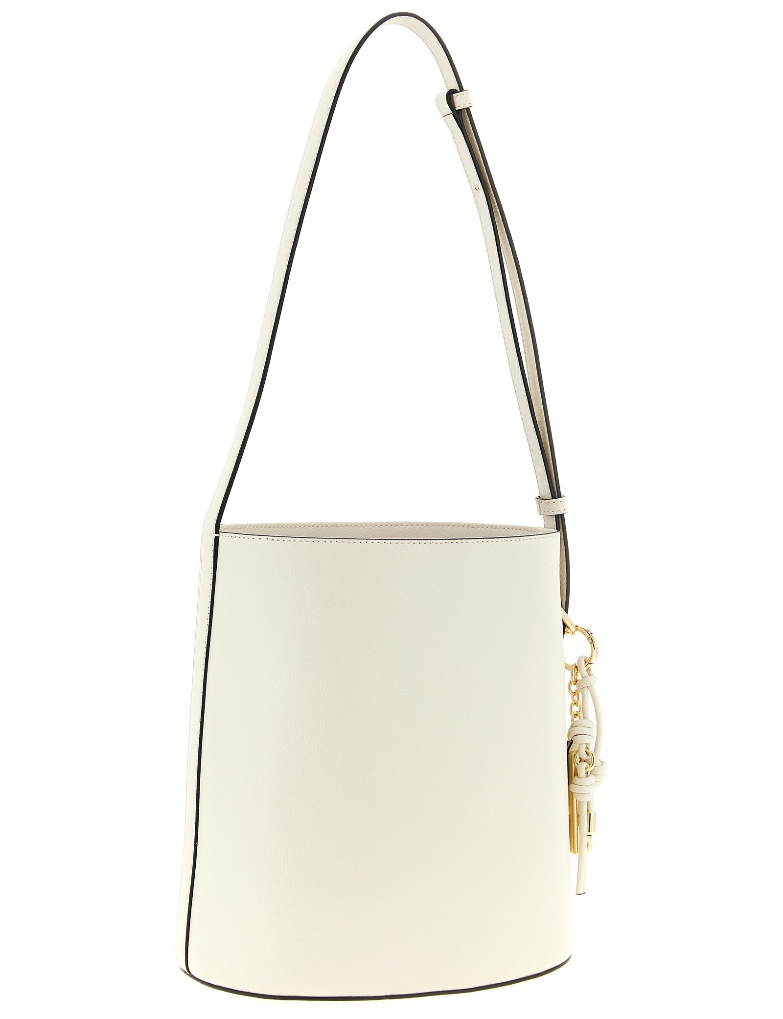 Furla White Calfskin Small 'Roxie' Bucket Bag