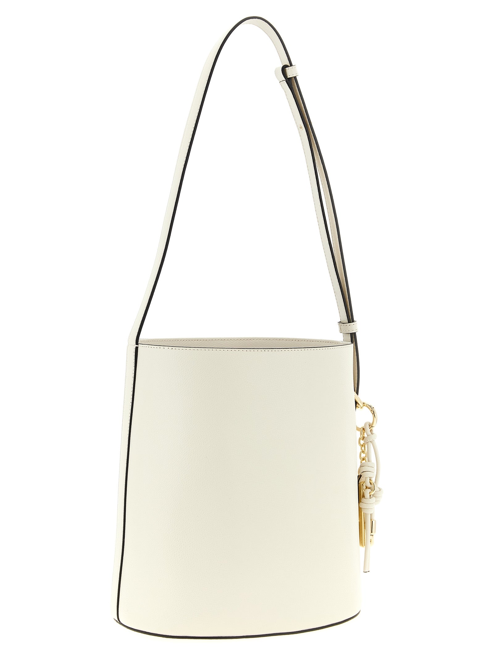 Furla White Calfskin Small 'Roxie' Bucket Bag