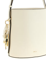 Furla White Calfskin Small 'Roxie' Bucket Bag