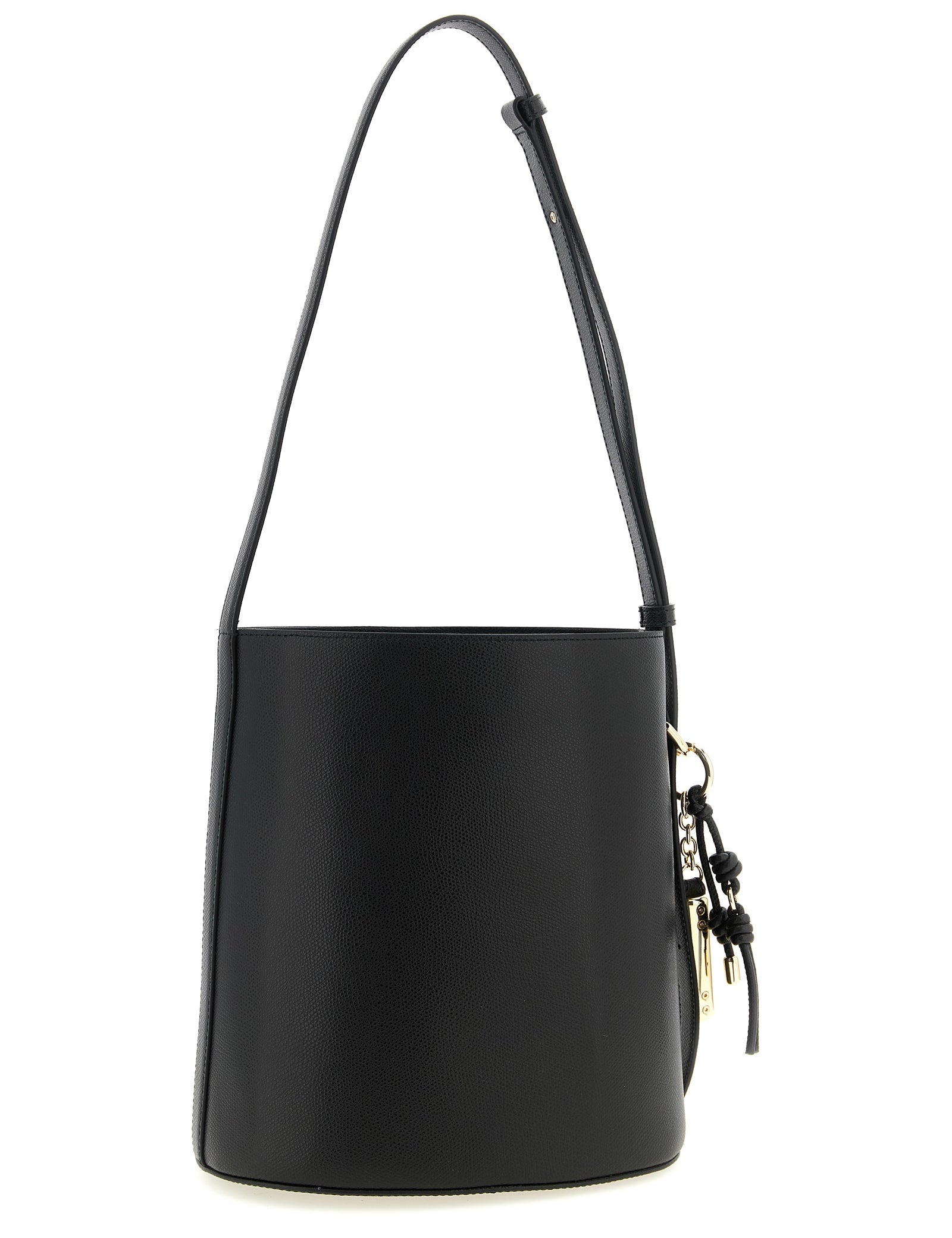 Furla Black Calfskin Bucket Bag