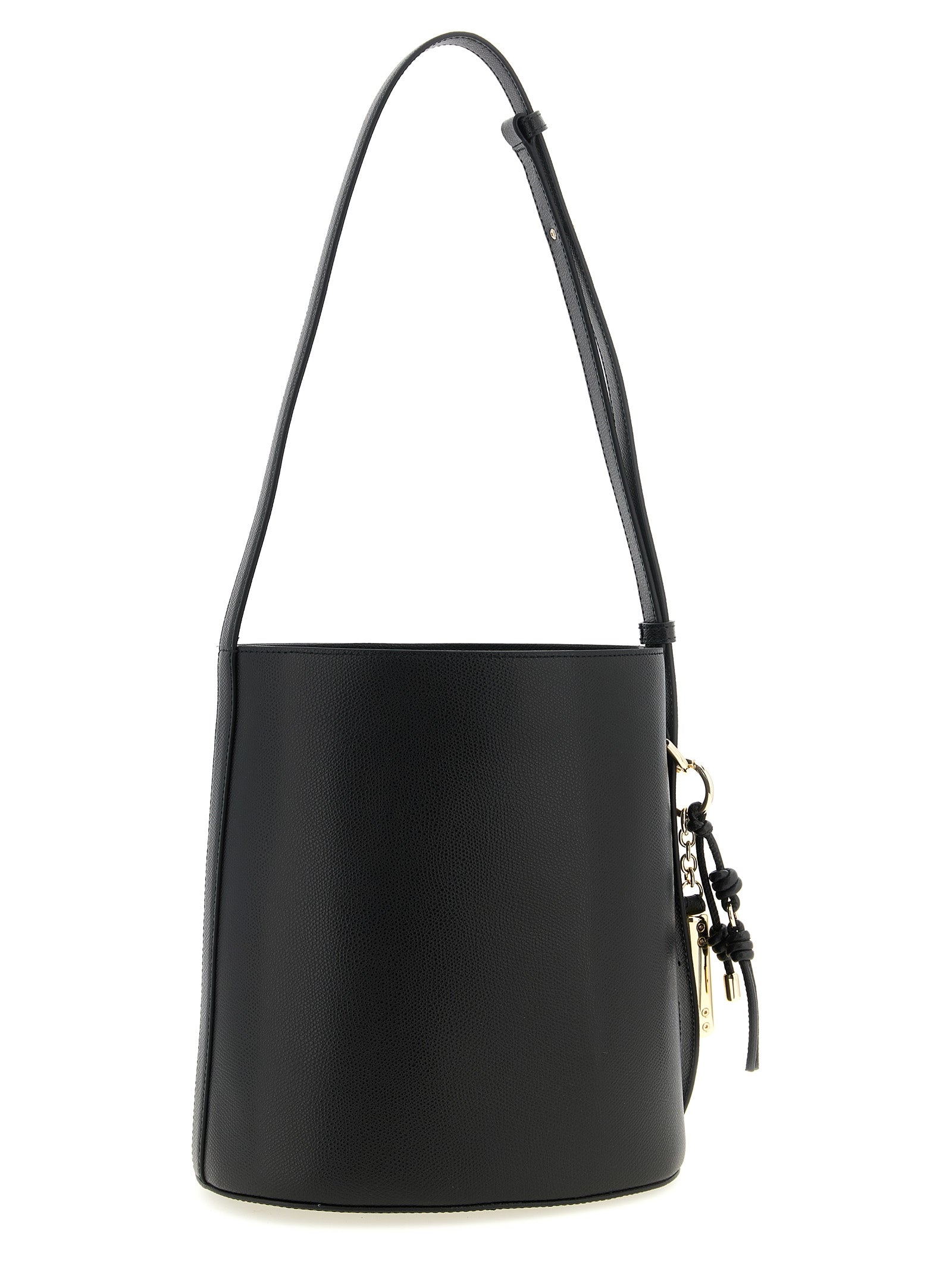 Furla Black Calfskin Bucket Bag