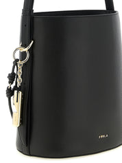 Furla Black Calfskin Bucket Bag
