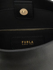 Furla Black Calfskin Bucket Bag