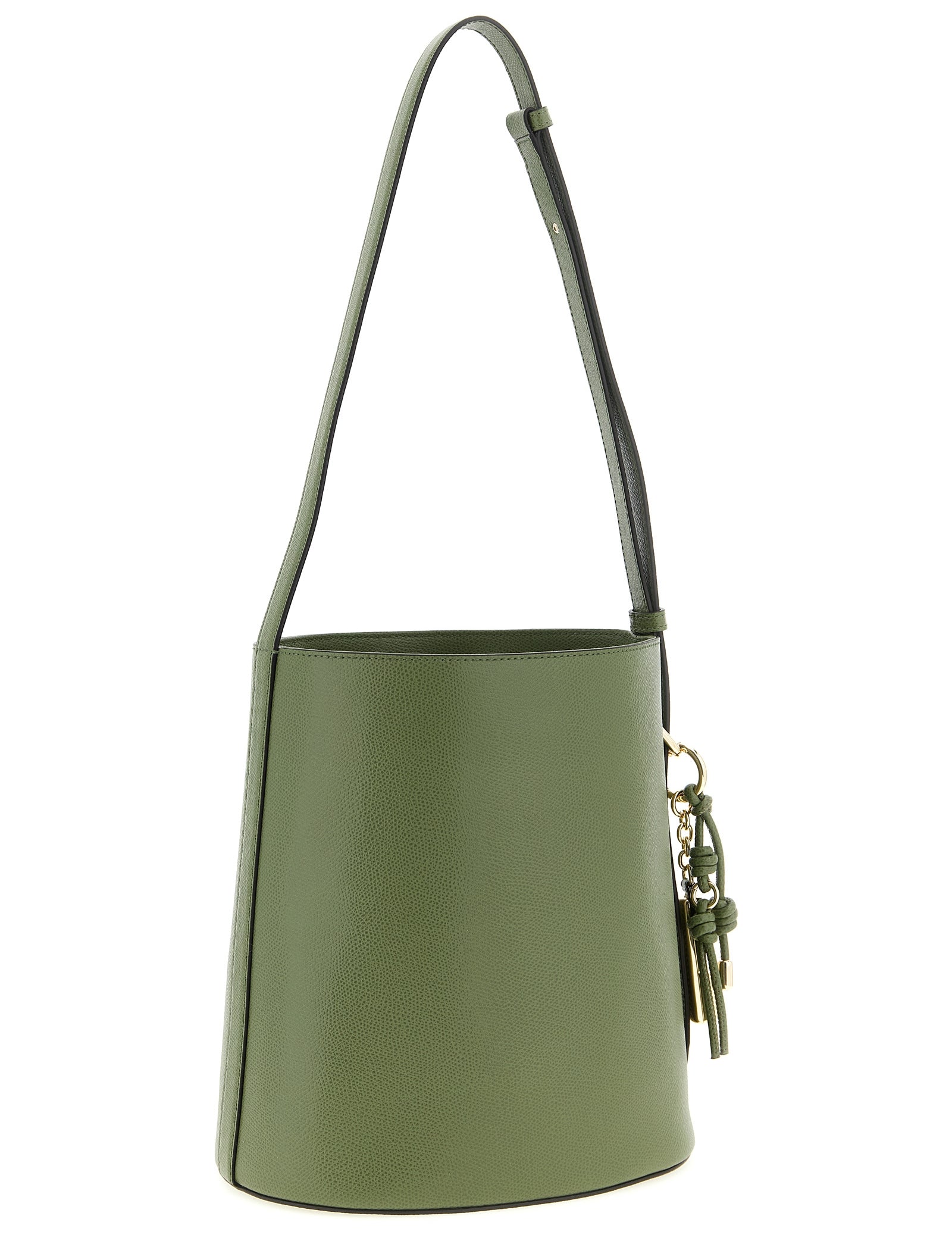 Furla Green Calfskin Bucket Bag