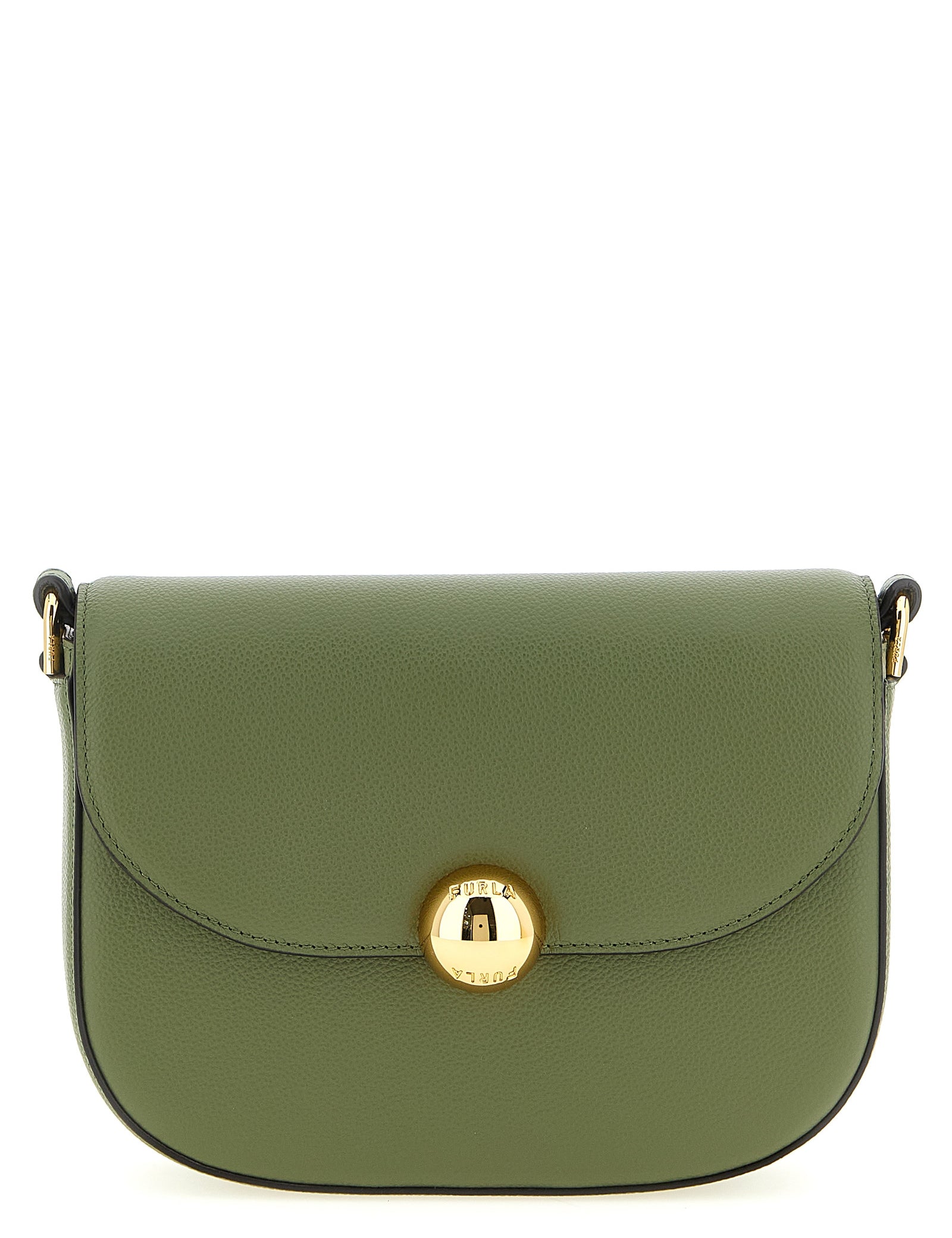 Furla Green Calfskin Crossbody Bag