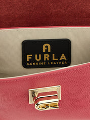 Furla Fuchsia Calfskin Crossbody Bag