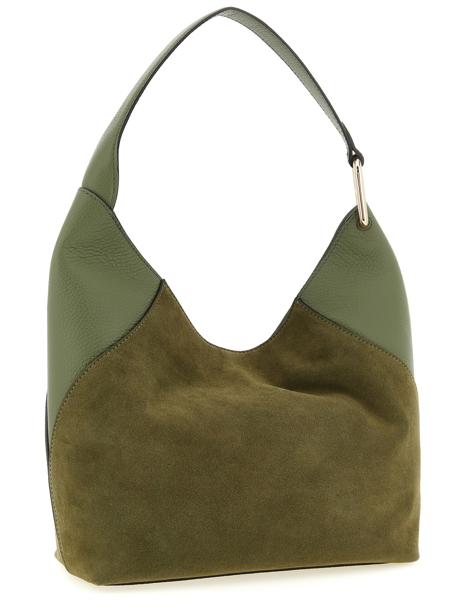 Furla Green Calfskin Shoulder Bag