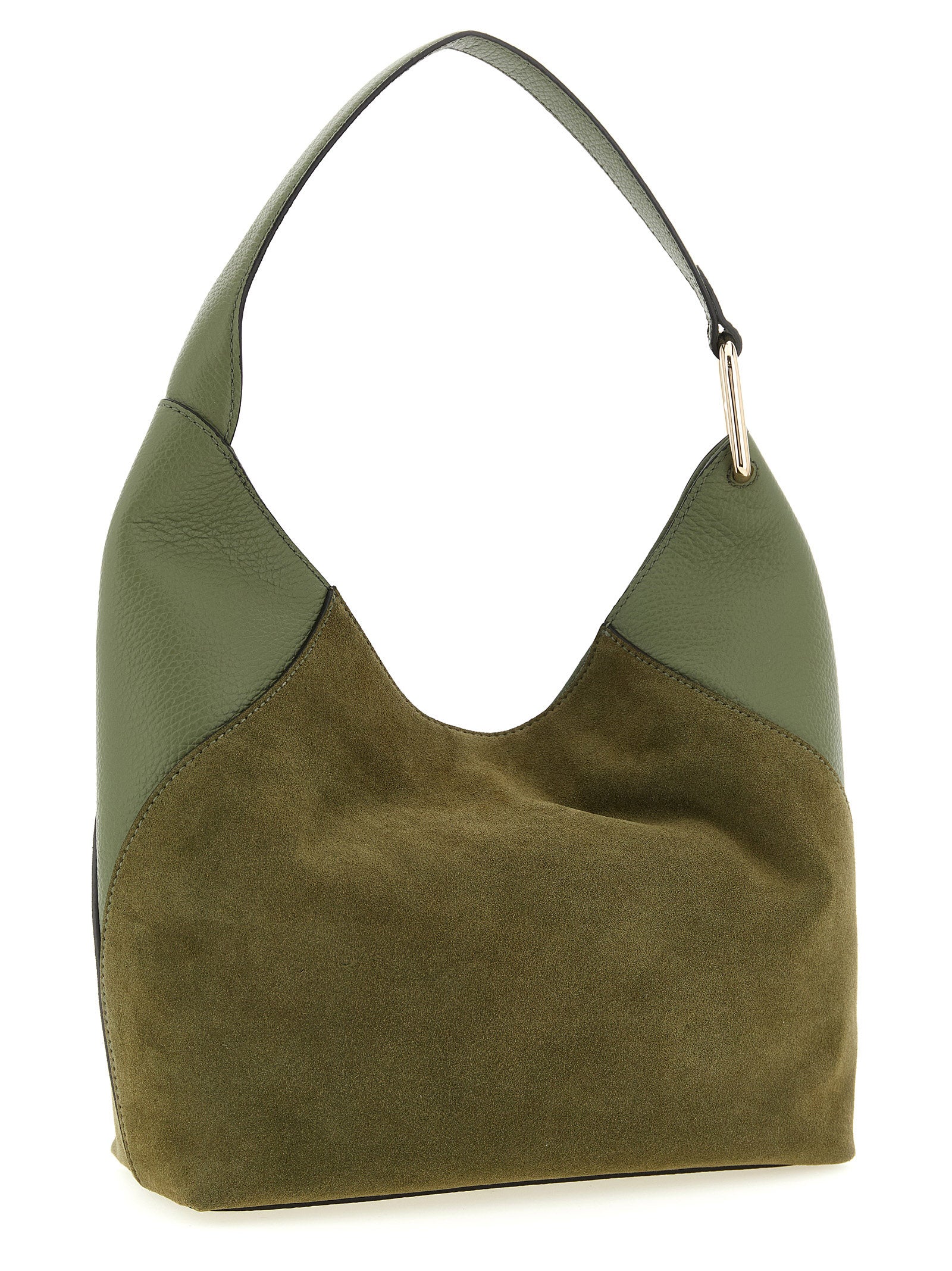 Furla Green Calfskin Shoulder Bag