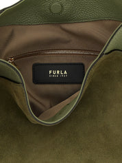 Furla Green Calfskin Shoulder Bag