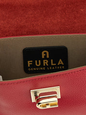 Furla Red Calfskin Crossbody Bag