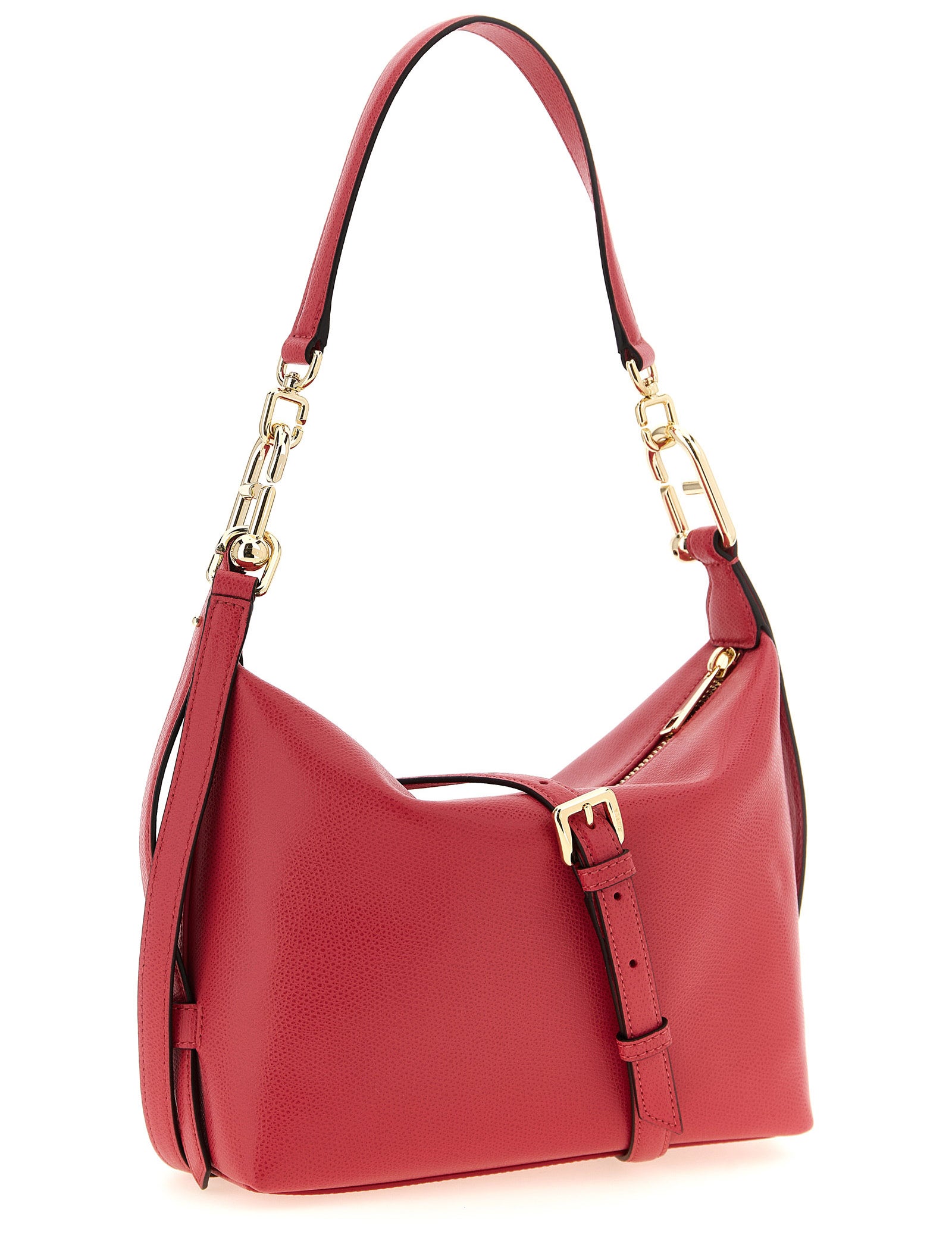Furla Fuchsia Calfskin Shoulder Bag