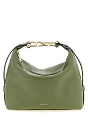 Furla Green Calfskin Shoulder Bag