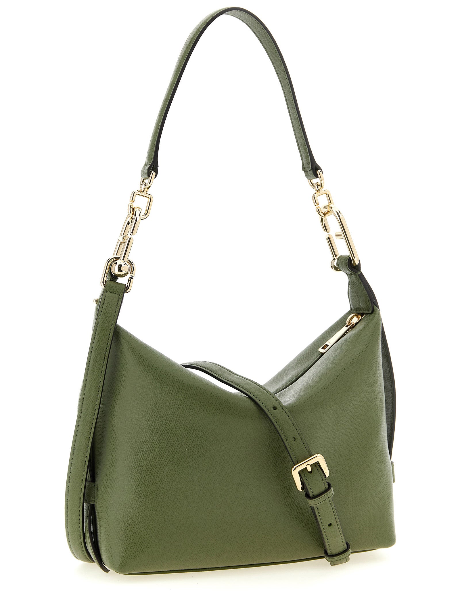 Furla Green Calfskin Shoulder Bag
