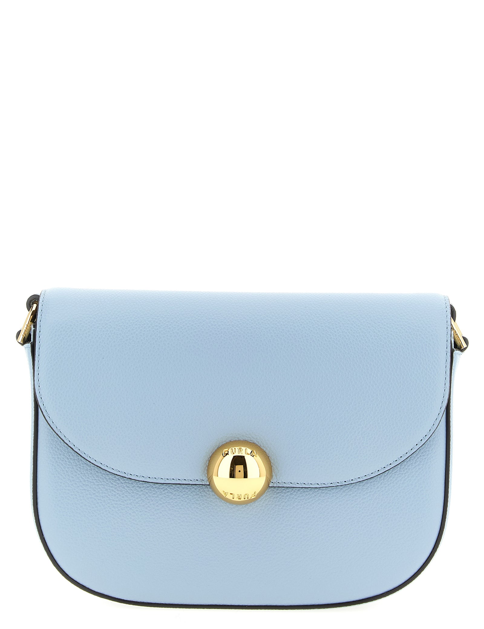 Furla Light Blue Calfskin Crossbody Bag