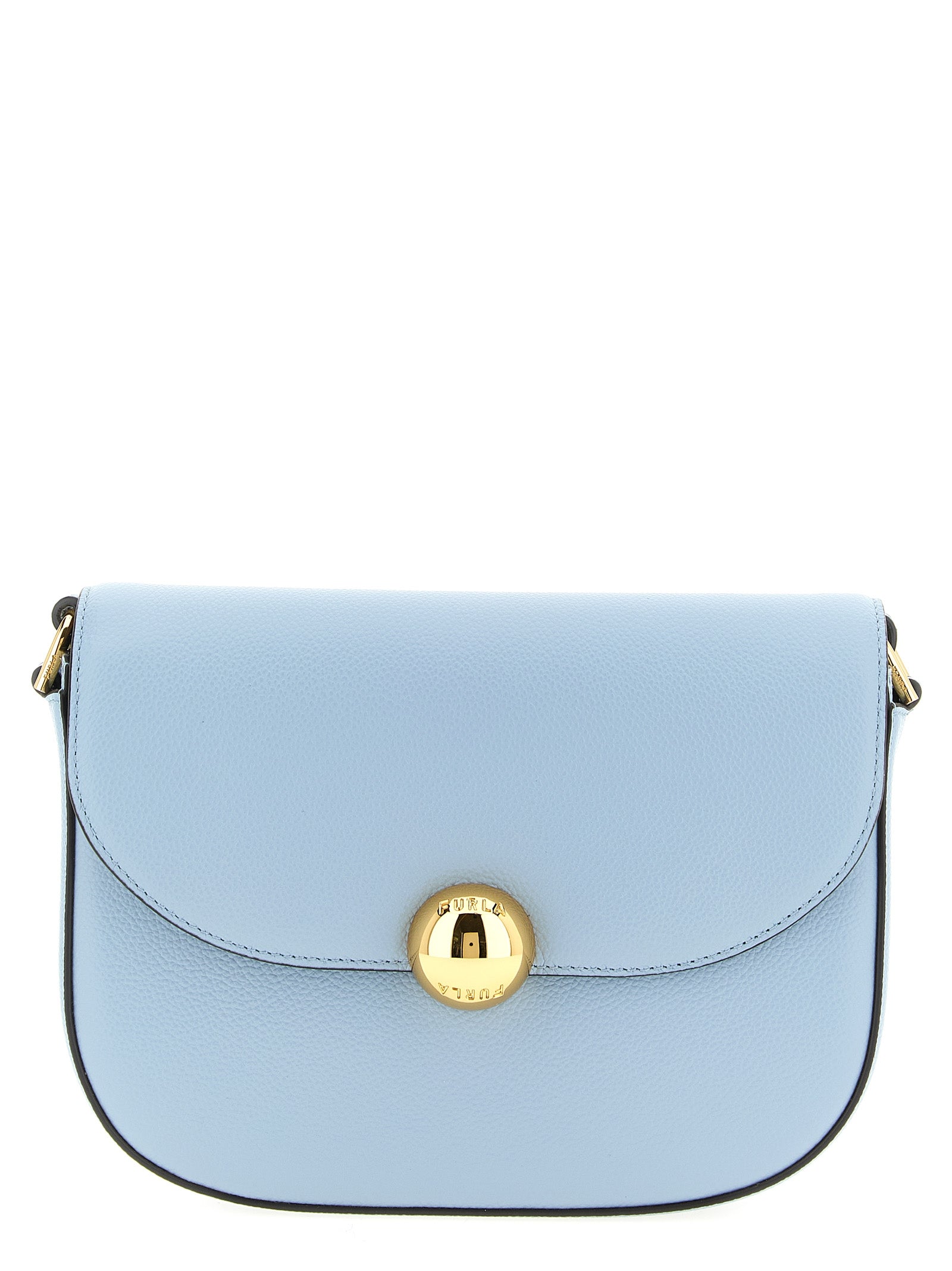 Furla Light Blue Calfskin Crossbody Bag