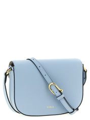 Furla Light Blue Calfskin Crossbody Bag