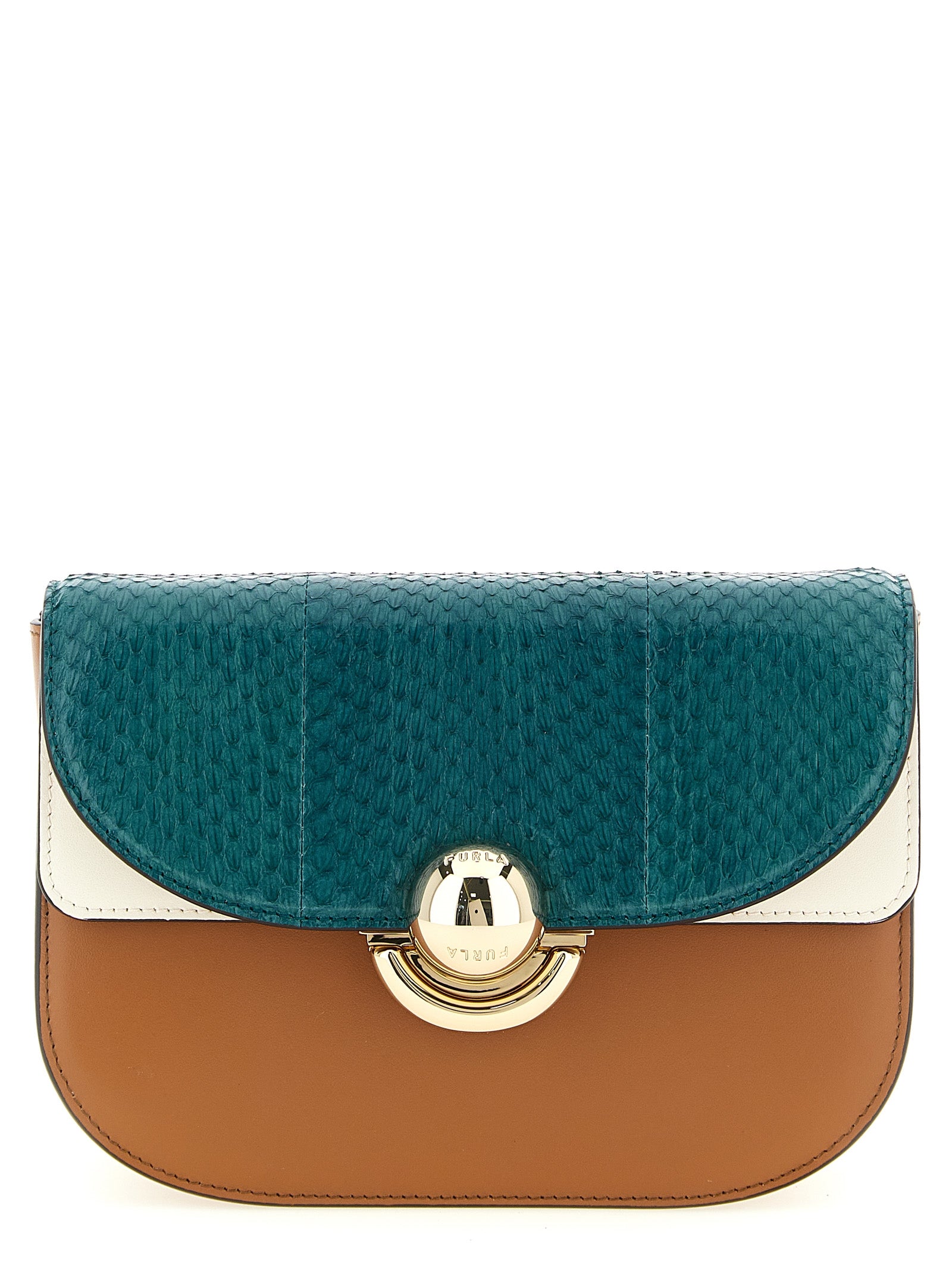 Furla Multicolor Lamb Leather Mini Crossbody Bag