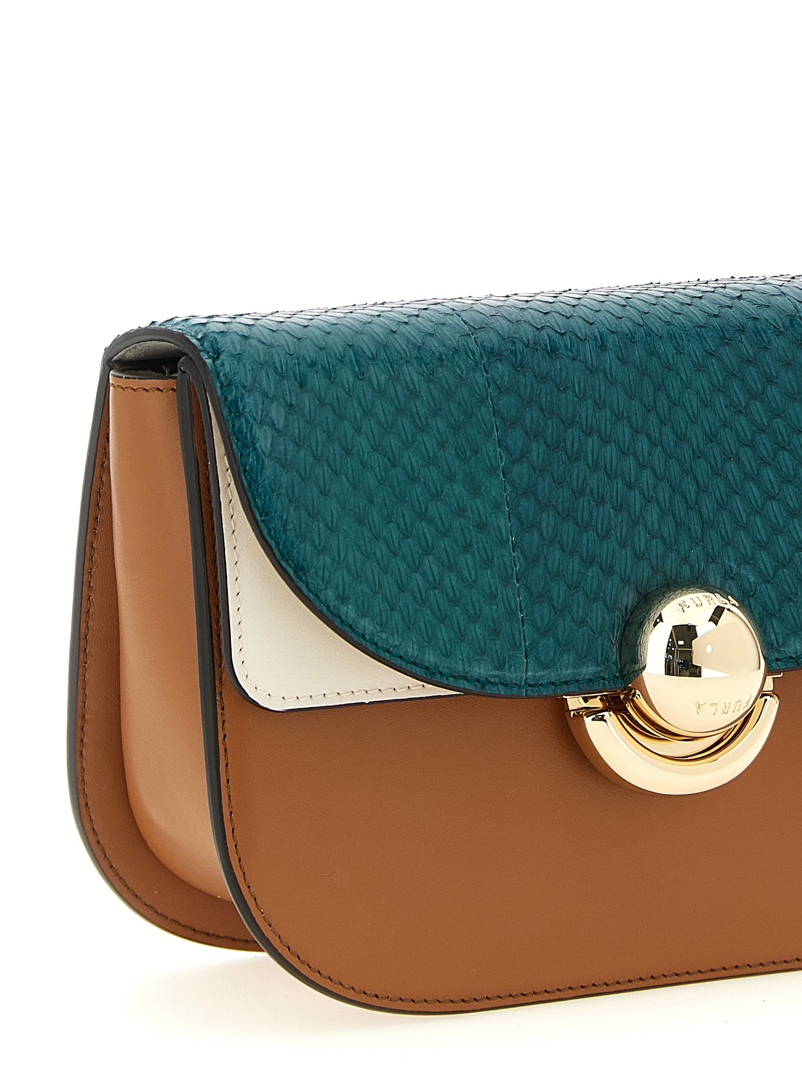Furla Multicolor Lamb Leather Mini Crossbody Bag