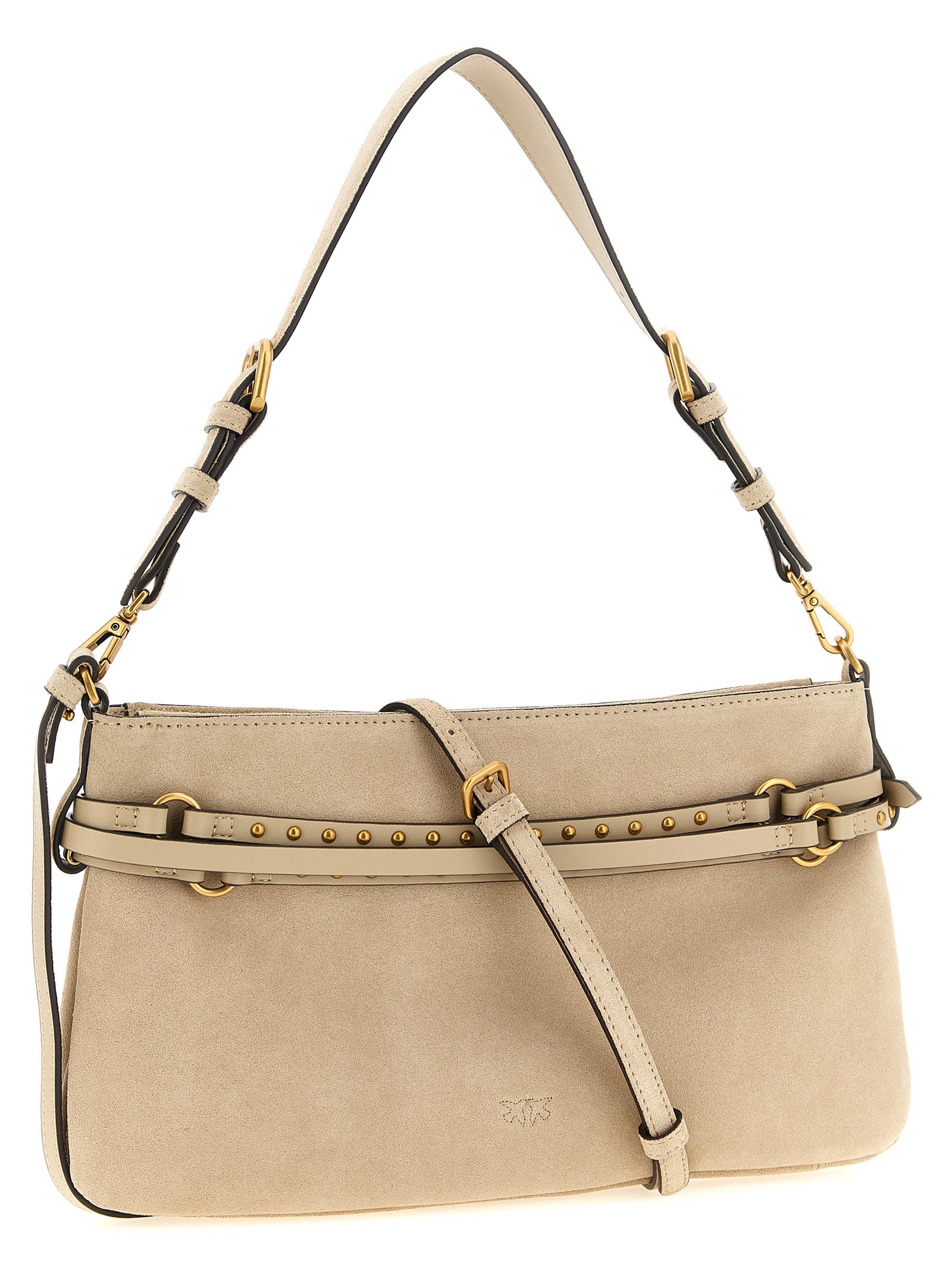 PINKO Beige Leather Shoulder Bag