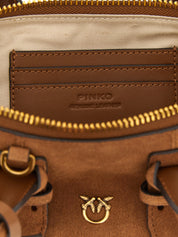 PINKO Brown Cowhide Shoulder Bag