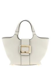 Roger Vivier Gray Calfskin Mini Shopping Bag
