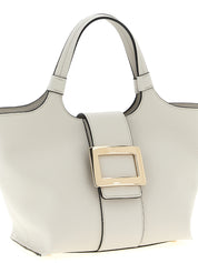 Roger Vivier Gray Calfskin Mini Shopping Bag