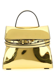 Moschino Gold Polyurethane Handbag
