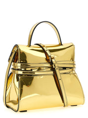 Moschino Gold Polyurethane Handbag