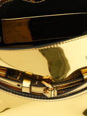 Moschino Gold Polyurethane Handbag