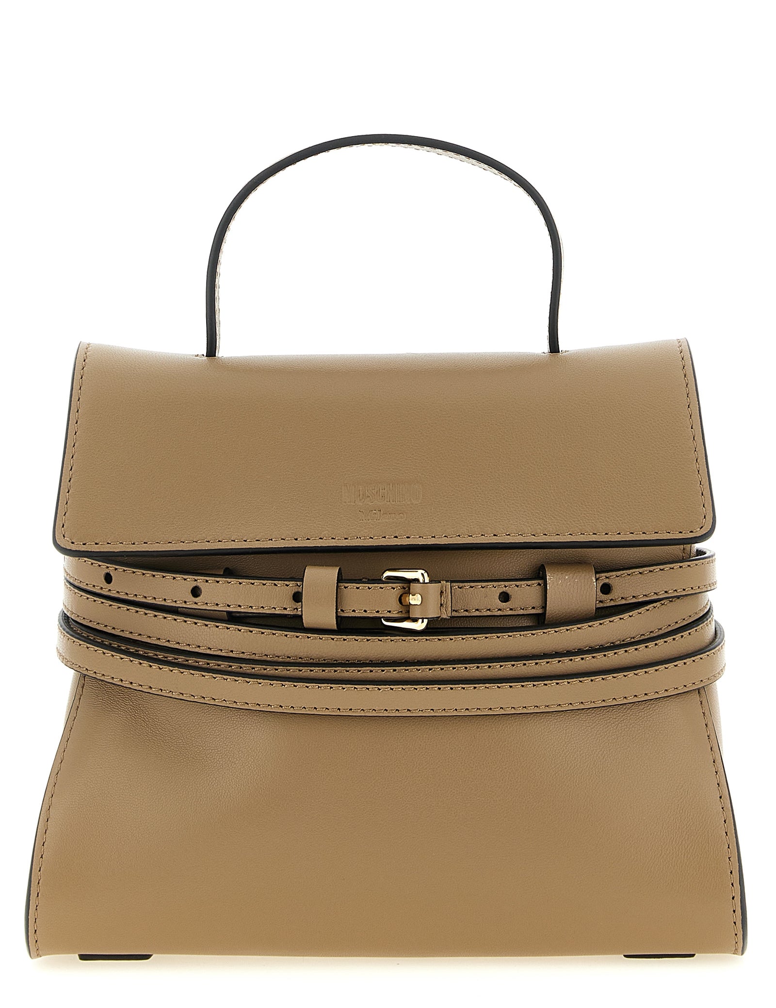 Moschino Beige Nappa Leather Handbag