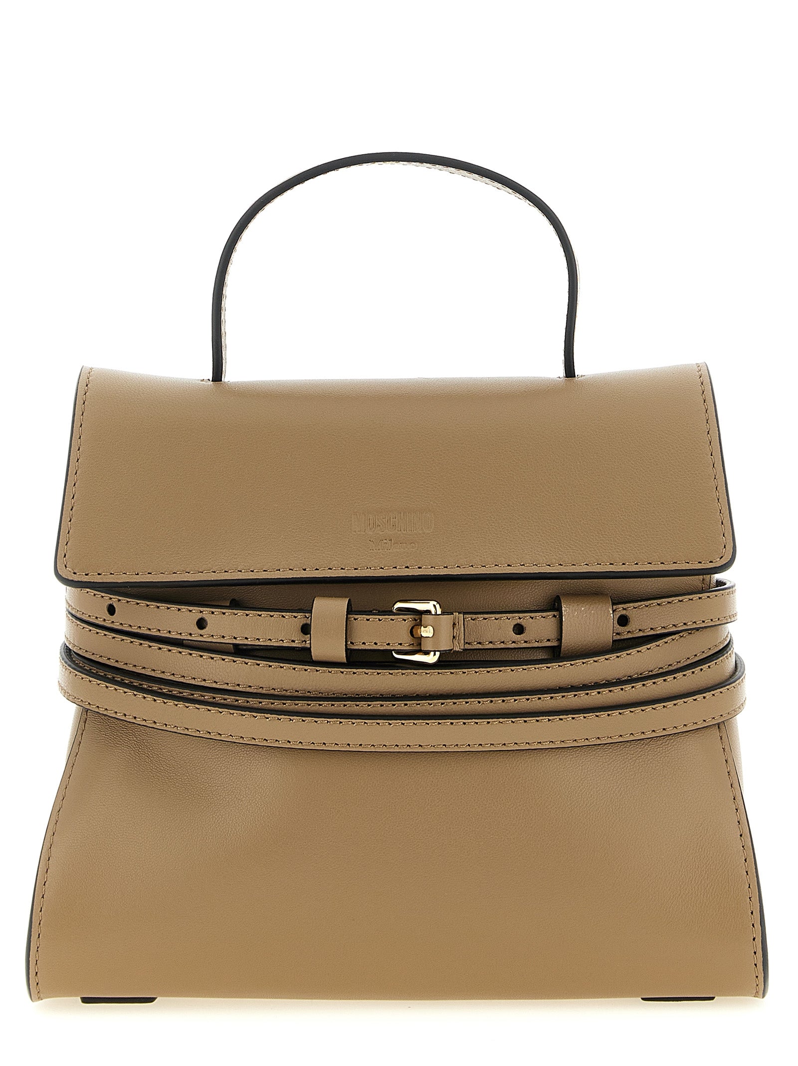Moschino Beige Nappa Leather Handbag