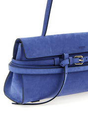 Moschino Blue Calfskin Shoulder Bag